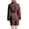 Red Snakeskin print Women's Robe-grizzshop