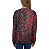 Red Snakeskin print Women's Sweatshirt-grizzshop