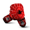 Red Spider Web Cobweb trap Print Boxing Gloves-grizzshop