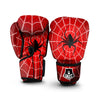 Red Spider Web Cobweb trap Print Boxing Gloves-grizzshop