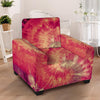 Red Tie Dye Armchair Cover-grizzshop