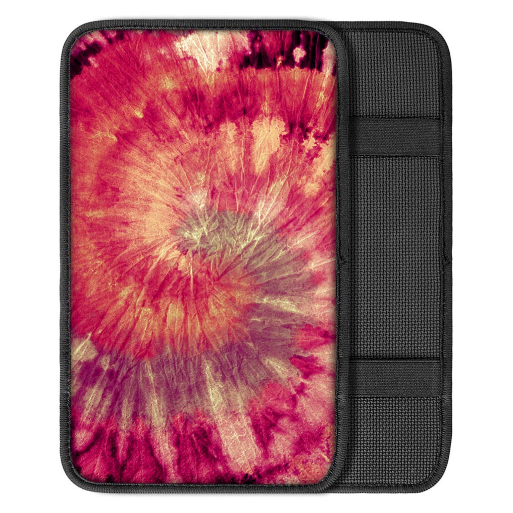 Red Tie Dye Car Console Cover-grizzshop