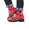 Red Tie Dye Men's Boots-grizzshop