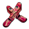 Red Tie Dye Muay Thai Shin Guard-grizzshop