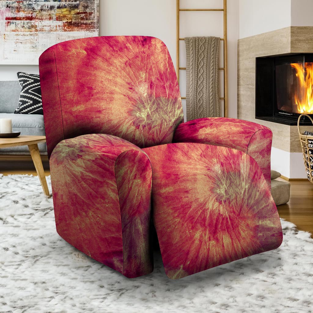 Red Tie Dye Recliner Cover-grizzshop