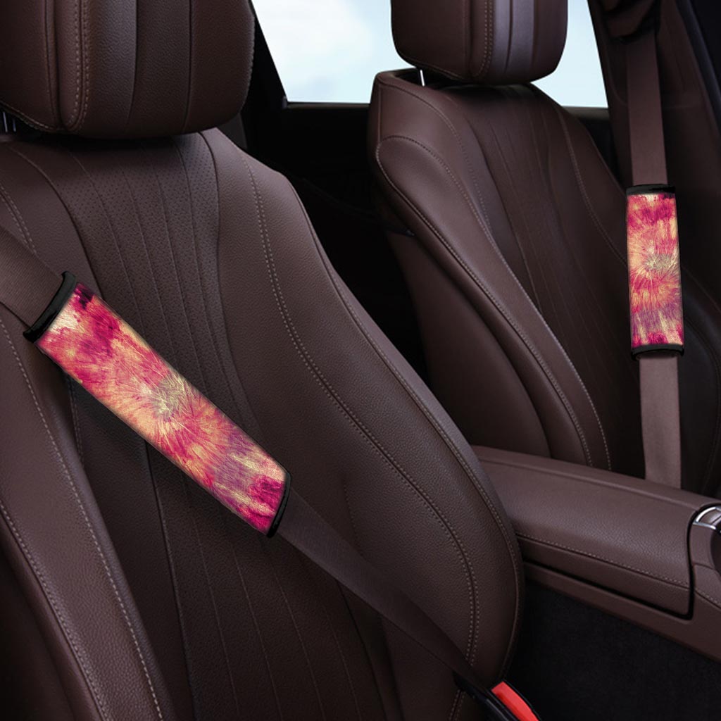 Red Tie Dye Seat Belt Cover-grizzshop
