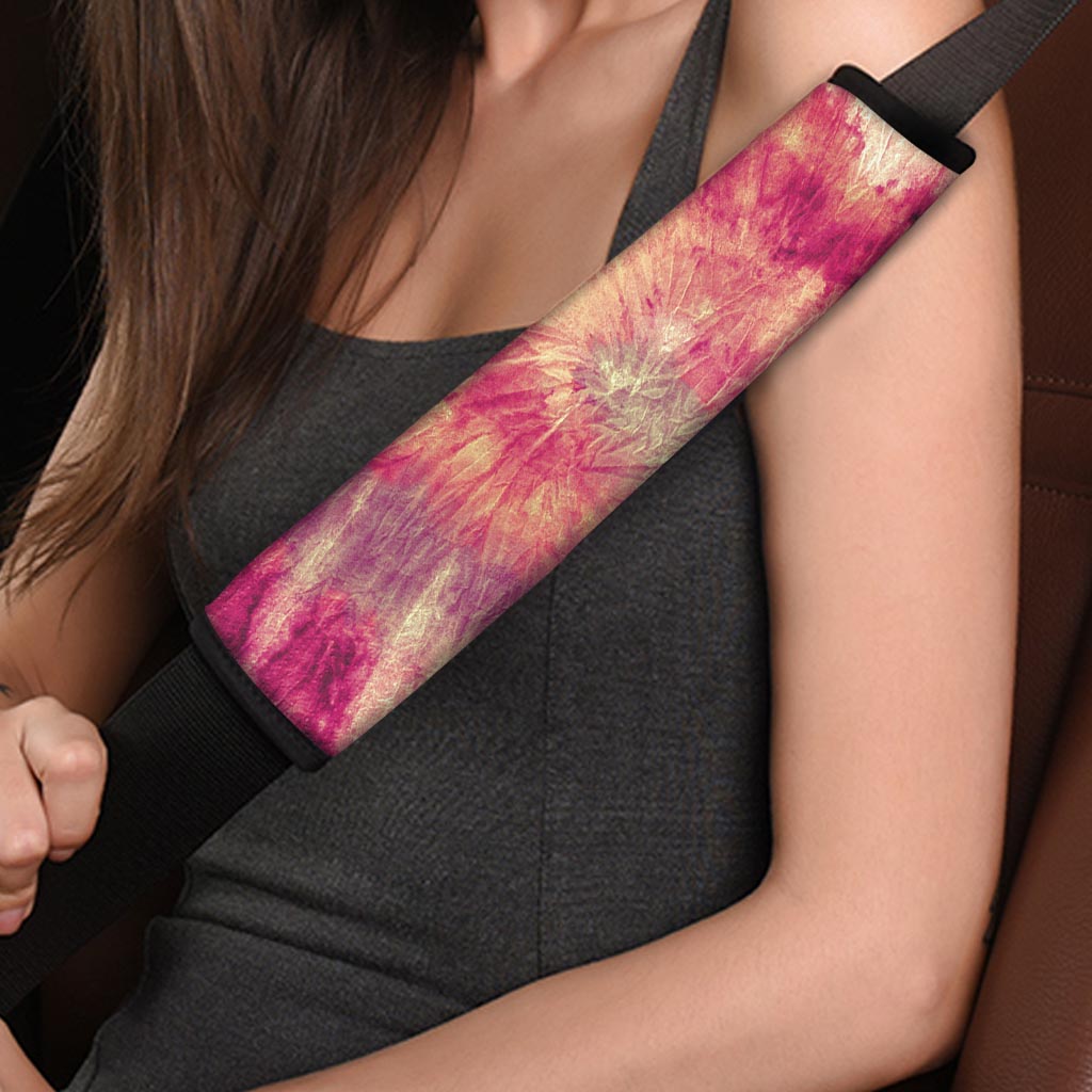 Red Tie Dye Seat Belt Cover-grizzshop