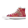 Red Tie Dye Women's High Top Shoes-grizzshop