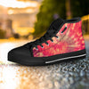 Red Tie Dye Women's High Top Shoes-grizzshop