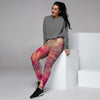 Red Tie Dye Women's Joggers-grizzshop