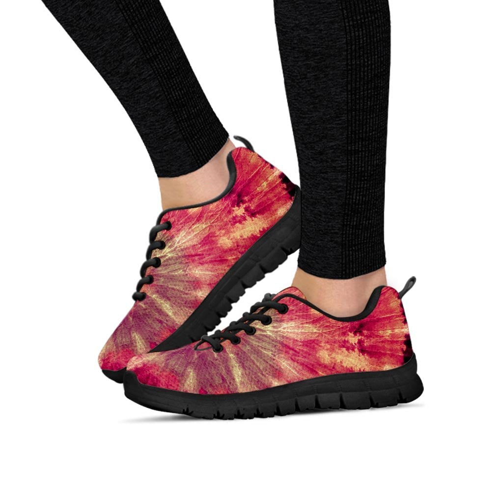 Red Tie Dye Women's Sneakers-grizzshop