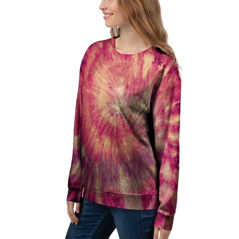 Red Tie Dye Women's Sweatshirt-grizzshop