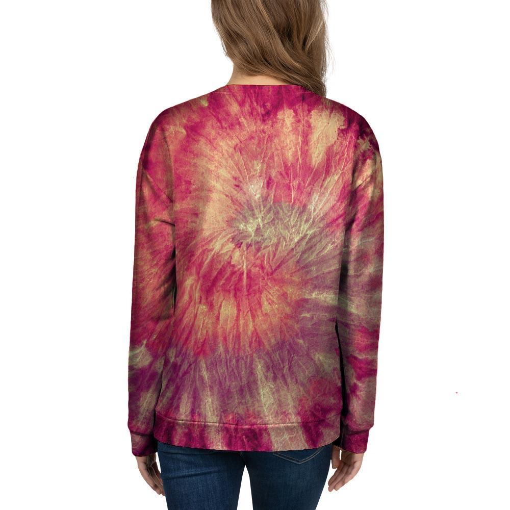 Red Tie Dye Women's Sweatshirt-grizzshop