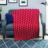 Red Tiny Polka Dot Blanket-grizzshop