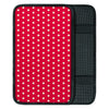 Red Tiny Polka Dot Car Console Cover-grizzshop