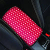 Red Tiny Polka Dot Car Console Cover-grizzshop