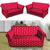 Red Tiny Polka Dot Loveseat Cover-grizzshop