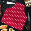 Red Tiny Polka Dot Men's Apron-grizzshop