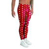 Red Tiny Polka Dot Men's Leggings-grizzshop