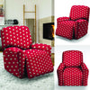 Red Tiny Polka Dot Recliner Cover-grizzshop