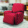 Red Tiny Polka Dot Recliner Cover-grizzshop