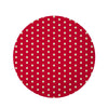 Red Tiny Polka Dot Round Rug-grizzshop