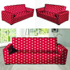 Red Tiny Polka Dot Sofa Cover-grizzshop