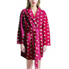 Red Tiny Polka Dot Women's Robe-grizzshop