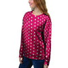 Red Tiny Polka Dot Women's Sweatshirt-grizzshop