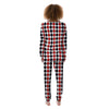 Red White And Black Argyle Print Pattern Women's Pajamas-grizzshop