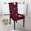 Red Wine Botttle Print Pattern Chair Cover-grizzshop