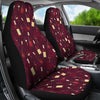 Load image into Gallery viewer, Red Wine Glass Botttle Print Pattern Universal Fit Car Seat Cover-grizzshop