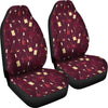 Load image into Gallery viewer, Red Wine Glass Botttle Print Pattern Universal Fit Car Seat Cover-grizzshop