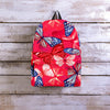 Red and Blue Butterfly Print Backpack-grizzshop