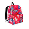 Red and Blue Butterfly Print Backpack-grizzshop