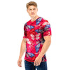 Red and Blue Butterfly Print Men T Shirt-grizzshop