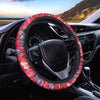 Red and Blue Butterfly Print Steering Wheel Cover-grizzshop