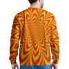 Red and Yellow Abstract Optical illusion Men's Sweatshirt-grizzshop