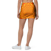 Red and Yellow Abstract Optical illusion Mini Skirt-grizzshop