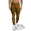 Reggae Abstract Geometric Print Pattern Men's Leggings-grizzshop