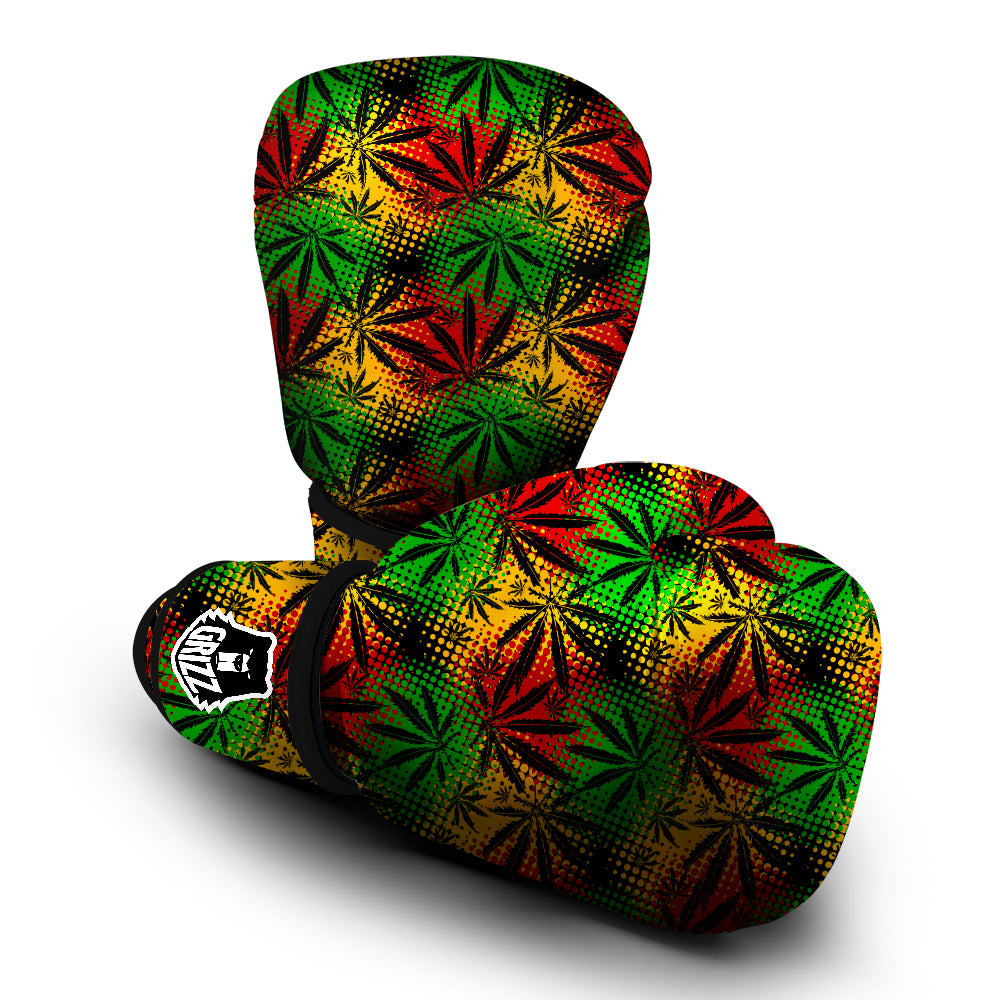 Reggae Abstract Print Pattern Boxing Gloves-grizzshop