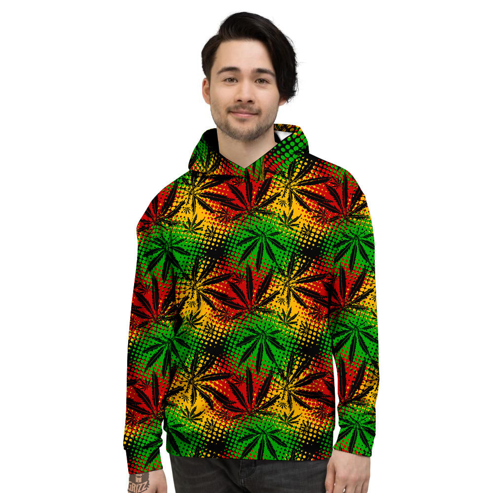 Reggae Abstract Print Pattern Men's Hoodie-grizzshop