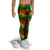 Reggae Abstract Print Pattern Men's Leggings-grizzshop