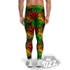 Reggae Abstract Print Pattern Men's Leggings-grizzshop