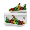 Reggae Hemp Leaves Print Pattern White Athletic Shoes-grizzshop