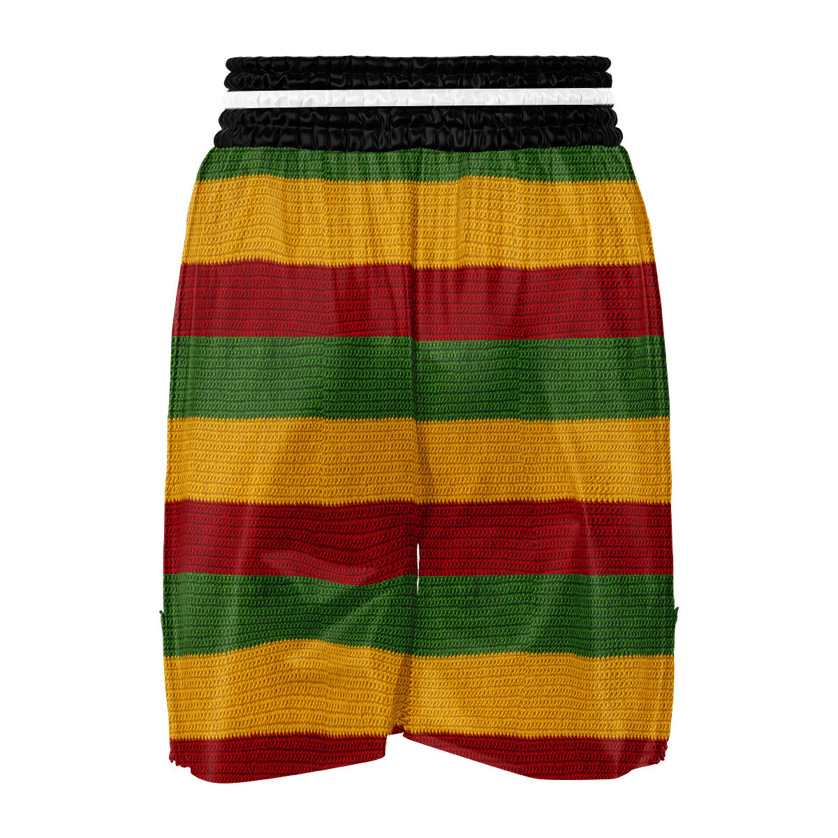 Reggae Knitted Print Pattern Boxing Shorts-grizzshop