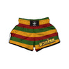 Reggae Knitted Print Pattern Muay Thai Boxing Shorts-grizzshop