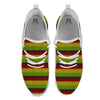 Reggae Knitted Style Print Pattern White Athletic Shoes-grizzshop