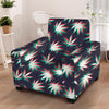 Reggae Leaf Psychedelic Armchair Cover-grizzshop