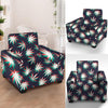 Reggae Leaf Psychedelic Armchair Cover-grizzshop